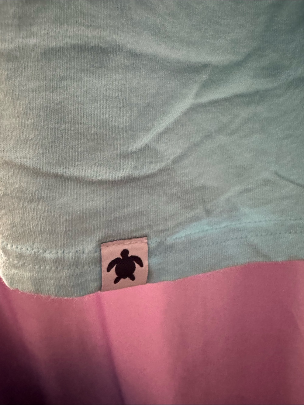 Simply Southern Mint Blue Long Sleeve Tee with Pink Logo - Picture 3 of 6